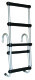 Jif Marine 5 Step Removable Folding Ladder Aluminum Pontoon & House Boat Ladders image