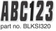 Boat Registration Decals Series 320 Kit, 328-Blksi320, Black & Silver - Hardline