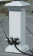 Solar Dock Light with Stainless Steel Mooring Cleat - Dock Edge