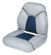 Premuim Mid Back Folding Seat, Marble-Midnite - Wise Boat Seats