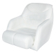 Bucket Seat 1205 with Arms and Flip-Up Bolster, White - Wise Boat Seats