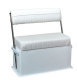Offshore Livewell Cooler Seat with Stainless Steel Arms, White - Wise Boat Seats