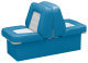 Back-to-Back Lounge Seat Deluxe Skyline, Light Blue-White - Wise Boat Seats