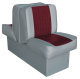 Back-to-Back Lounge Seat Deluxe Runner, Gray-Red - Wise Boat Seats