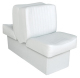 Back-to-Back Lounge Seat Deluxe Runner, White - Wise Boat Seats
