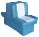 Back-to-Back Lounge Seat Deluxe Runner, Light Blue-White - Wise Boat Seats