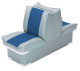 Back-to-Back Lounge Seat Deluxe Plus, Gray-Navy - Wise Boat Seats