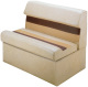 Deluxe Pontoon 36" Lounge Seat, Sand-Chestnut-Gold - Wise Boat Seats