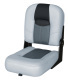 Blast-Off Tour Series 14" Buddy Seat, Gray-Charcoal-Black - Wise Boat Seats