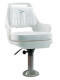 Standard Pilot Chair 015 with Cushions, Mounting Plate, 12-18" Adjustable Pedestal and Seat Spider - Wise Boat Seats
