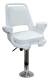 Captain Chair 1007 with Cushions, 12-18" Adjustable Pedestal and Seat Slide - Wise Boat Seats