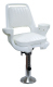 Captain Chair 1007 with Cushions, Mounting Plate, 12-18" Adjustable Pedestal and Seat Spider - Wise Boat Seats