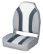 Classic High Back Fishing Boat Seat, Gray-Charcoal-White - Wise Boat Seats