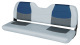Blast-Off Tour Series 58" Bench Seat, Gray-Charcoal-Navy - Wise Boat Seats