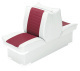 Back-to-Back Lounge Seat Deluxe Plus, White-Red - Wise Boat Seats