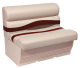 Premier Pontoon 36" Bench Seat, Platinum-Platinum Punch-Wineberry-Manatee - Wise Boat Seats