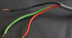 Black, Green, and Red Wire